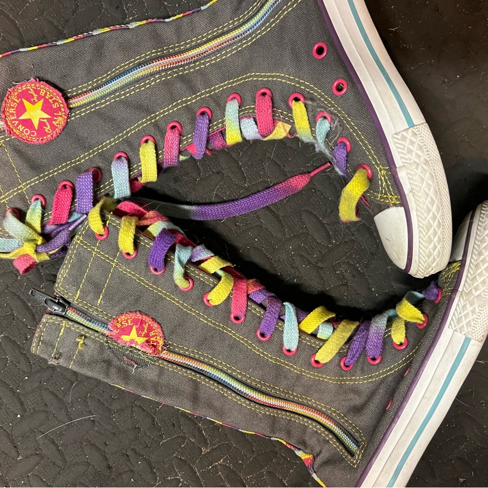 Extra Tall Converse Little Girls Sz 13